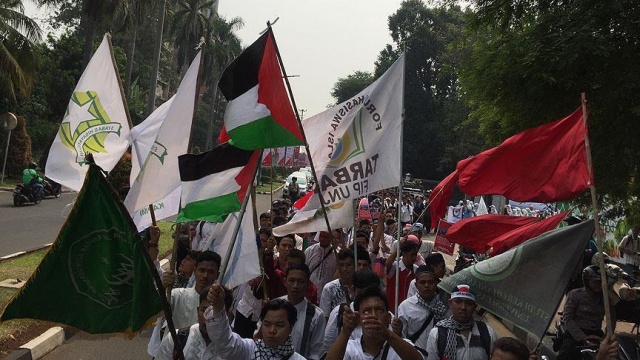 Endonezya&#039;da Mescid-i Aksa&#039;ya destek gösterisi düzenlendi