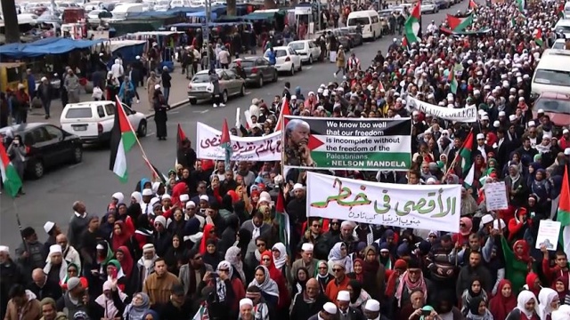 Güney Afrika&#039;dan Filistin&#039;e destek yürüyüşü