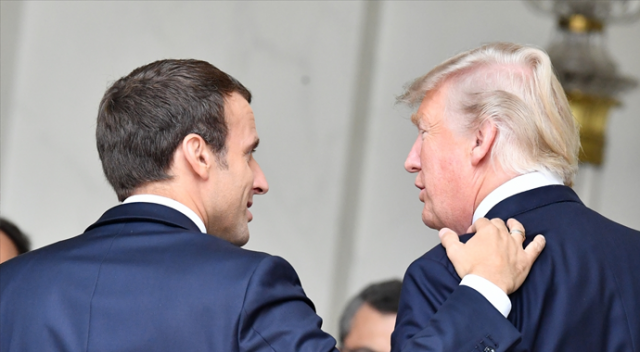 Trump ile Macron görüştü