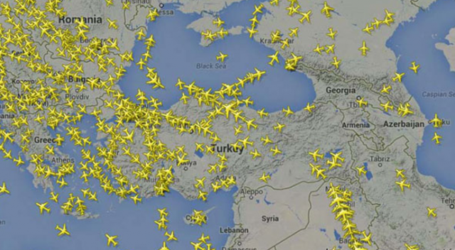 Türk hava sahasında 18 saniyede bir uçak
