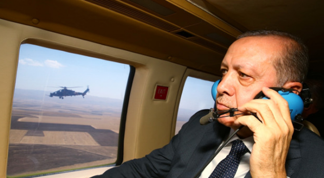 Erdoğan, Malazgirt Zaferi kutlamaları öncesinde havadan incelemelerde bulundu
