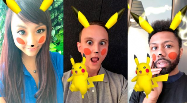 Snapchat&#039;e Pikachu filtresi geldi