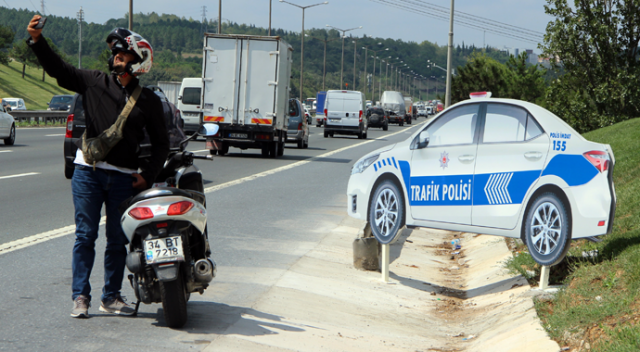 TEM Otoyolu&#039;nda sürücüleri şaşkına döndüren manzara