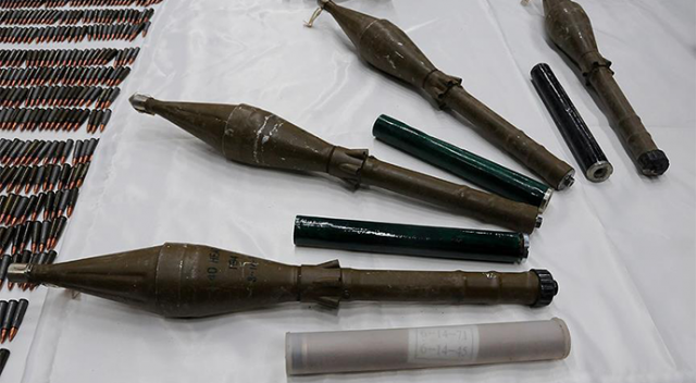 Hakkâri&#039;de patlamaya hazır RPG-7 antitank mühimmatı bulundu