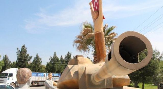 Harran&#039;da 15 Temmuz Anıtı&#039;ndaki Erdoğan heykeli kaldırıldı