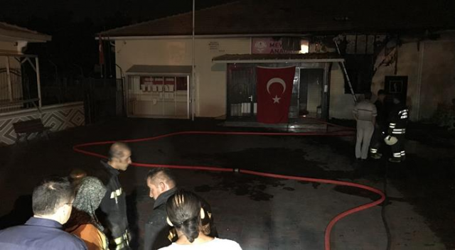 Konya&#039;da anaokulunda korkutan yangın
