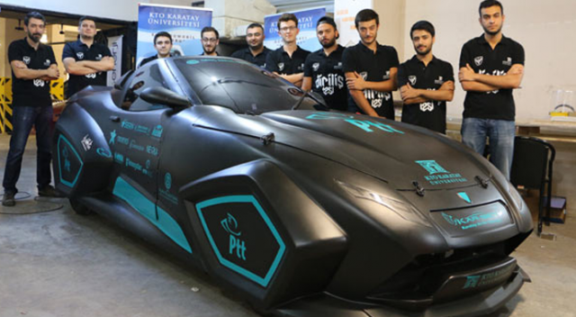 Konya&#039;da üniversite öğrencileri elektrikli yerli otomobil üretti