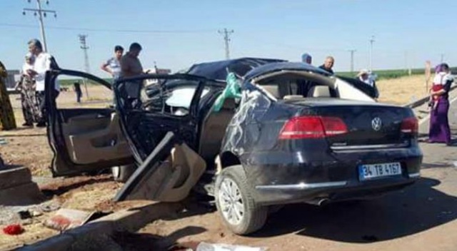 Mardin&#039;de trafik kazası, 1 ölü 4 de yaralı var