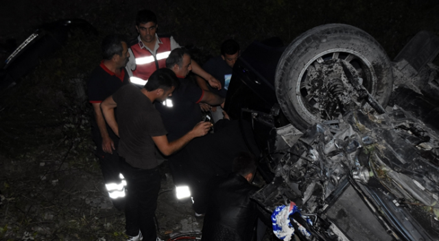 Sinop’ta otomobil takla attı: 1 ölü, 2 yaralı
