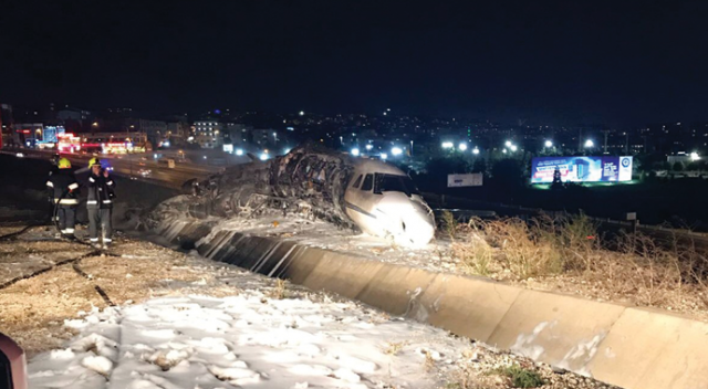 Atatürk Havalimanında özel jet düştü: 4 yaralı