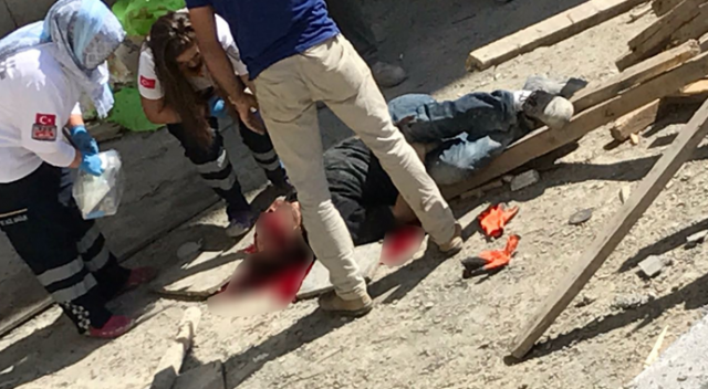 Suriyeli işçi inşaatın 7’inci katından beton zemine düştü