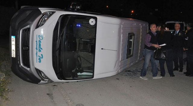 Ankara&#039;da feci kaza: 14 yaralı