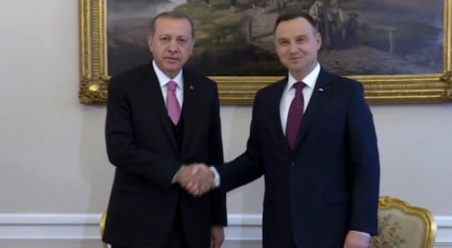 Erdoğan, Polonyalı mevkidaşı Duda ile görüştü