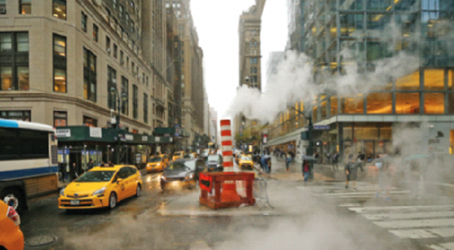 New York’u mazgallardan  tüten buhar ısıtıyor