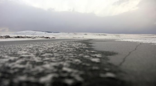 Aktaş gölü dondu
