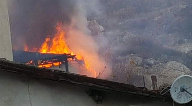 Beypazarı&#039;nda korkutan yangın
