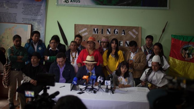 Kolombiya hükûmeti ve yerliler anlaştı