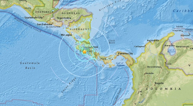 Kosta Rika&#039;da 6,4 büyüklüğünde deprem