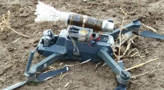 PKK&#039;nın bomba yüklü drone&#039;u düşürüldü