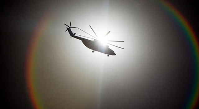 Suudi Arabistan&#039;da düşen helikopterin enkazına ulaşıldı