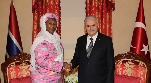 Başbakan ile Gambiya Cumhurbaşkanı Yardımcısı görüştü