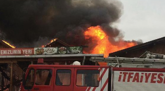 Şile Yolu&#039;ndaki gözlemecilerde korkutan yangın