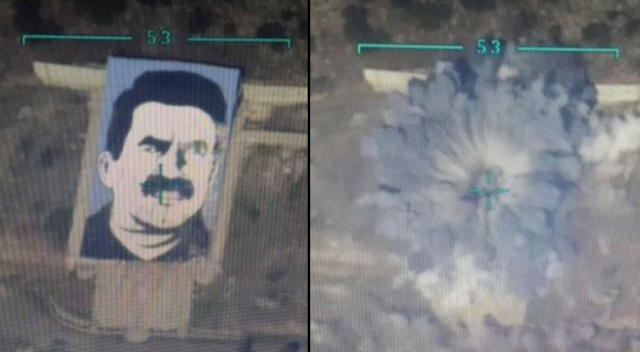 F-16&#039;lar terör örgütü PYD/YPG&#039;nin Öcalan anıtını bombaladı