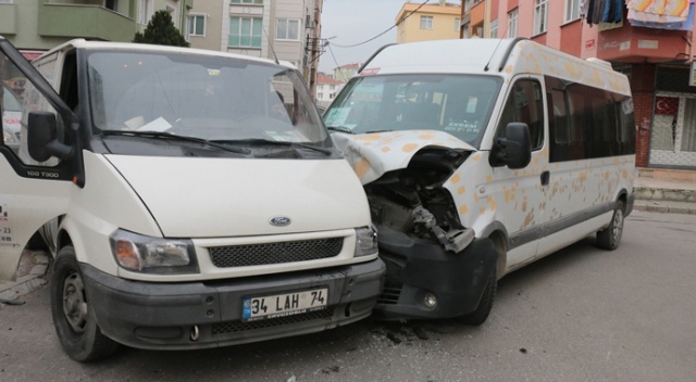İstanbul’da minibüsler çarpıştı, 6 yaralı var