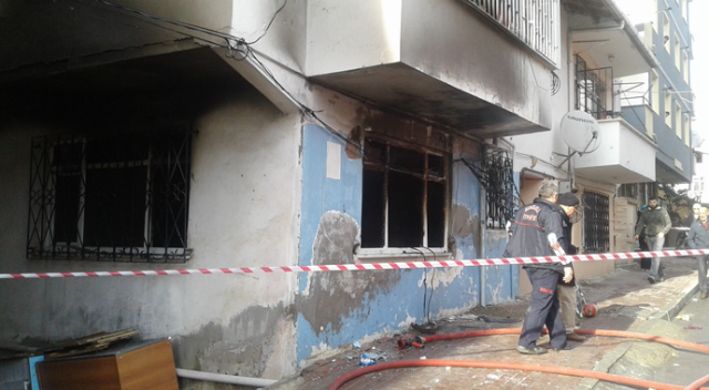 Kocaeli’de Suriyeli ailenin kaldığı ev yandı