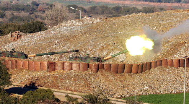 Son dakika... Afrin&#039;den açılan taciz ateşine anında karşılık: &#039;PYD sığınakları vuruldu&#039;