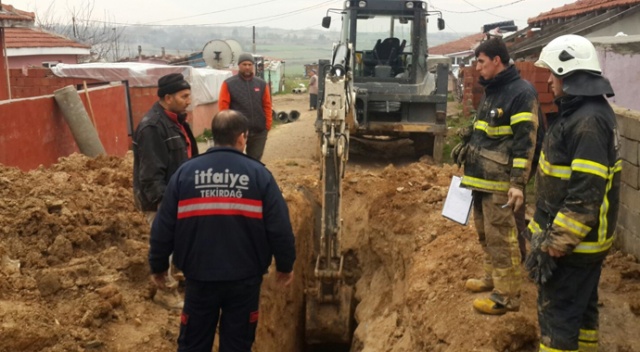 Tekirdağ’da göçük altında kalan işçi kurtarıldı