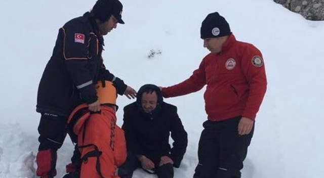 ​Trabzon&#039;da donmak üzereyken kurtarıldı