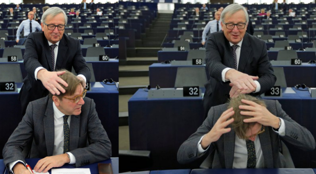 AB Komisyonu Başkanı Juncker&#039;den İngiltere&#039;nin Brexit müzakerecisine el ense