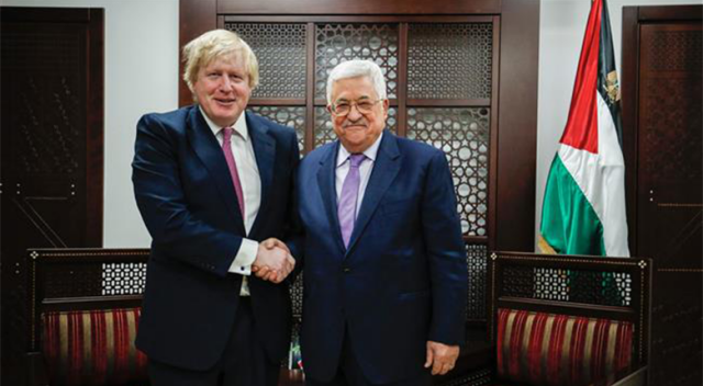 Filistin Devlet Başkanı Abbas İngiliz Bakan Boris Johnson&#039;la görüştü