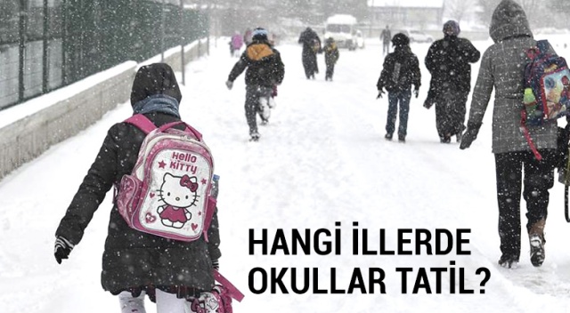 İstanbul&#039;da yarın okullar tatil mi? | 2018 Son dakika kar tatili haberleri | 28 Şubat Kar Tatili Olan İller