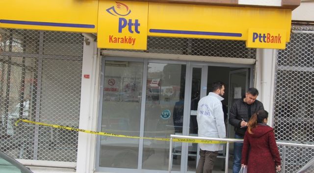 Kar maskeli hırsızlar PTT şubesini soydu