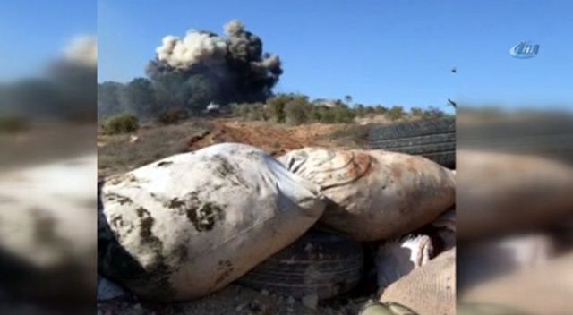 Katme köyünde YPG cephaneliği vuruldu