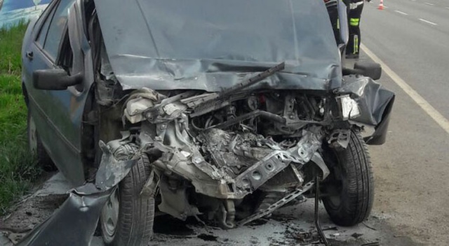 Samsun&#039;da otomobil yolcu otobüsüne çarptı, 1 kişi öldü