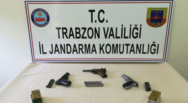 Trabzon&#039;da kaçak silah operasyonu