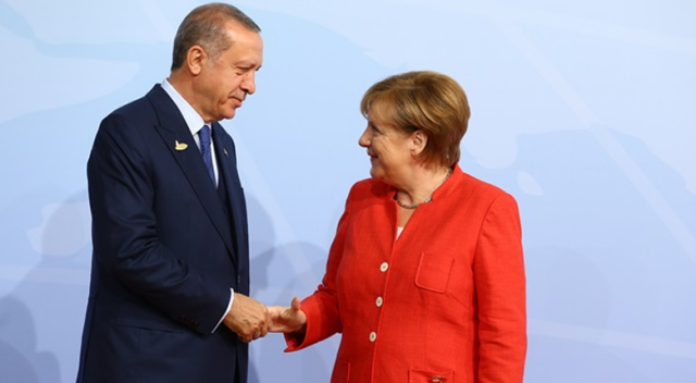 Cumhurbaşkanı Erdoğan&#039;la Merkel görüştü