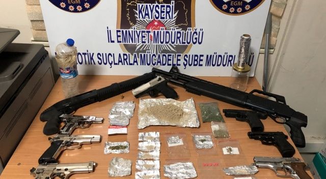 Kayseri&#039;deki uyuşturucu operasyonunda 10 kişi yakalandı