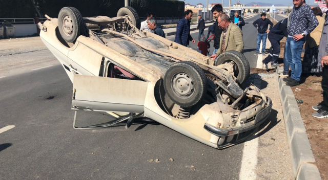 Uşak’ta trafik kazası: 2 yaralı