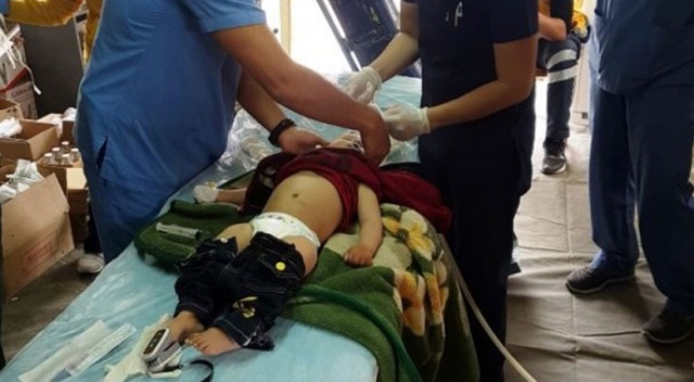 Afrin&#039;de hastaların yaralarını Türkiye sardı