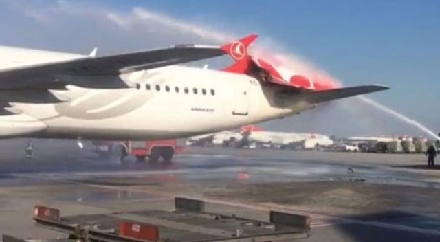 Atatürk Havalimanı&#039;nda apronda uçaklar çarpıştı