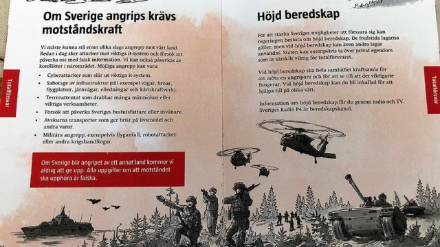 İsveç&#039;te evlere &#039;savaşa hazırlık&#039; kitapçığı gönderildi