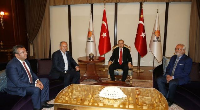 Erdoğan- İnce görüşmesi sona erdi