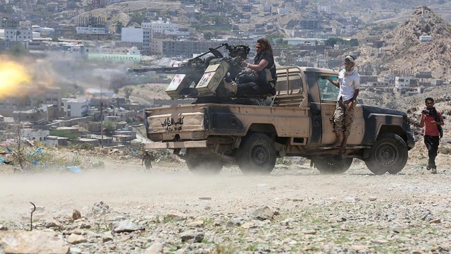 Taiz&#039;de çatışma 15 Husi militanı öldü