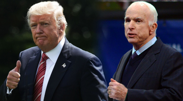 Trump&#039;tan McCain&#039;e &#039;saygı&#039; açıklaması