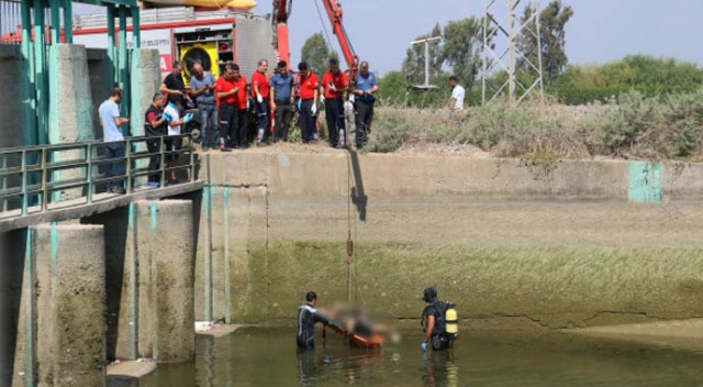 5 gündür kayıptı, kanalda bulunan cesedi vinçle çıkarıldı