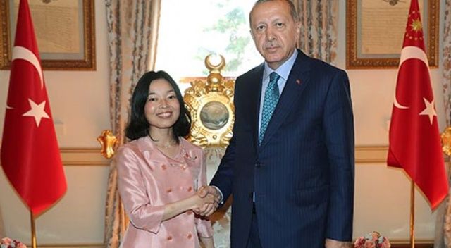 Cumhurbaşkanı Erdoğan, Japonya Prensesi Mikasa ile görüştü